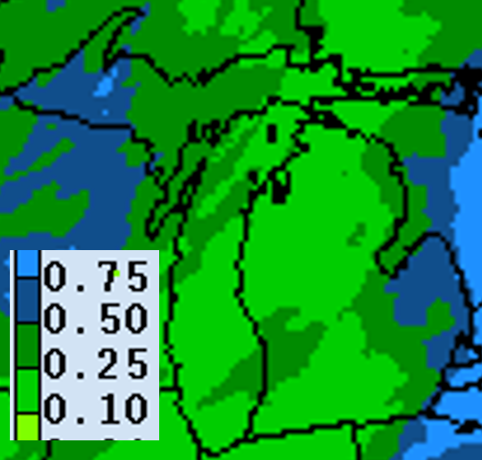 Precipitation forecast for May 18-25.